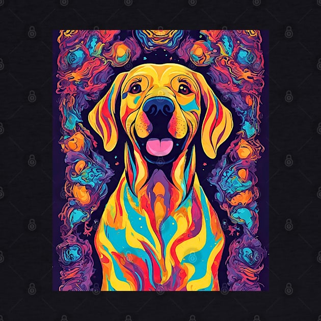 Groovy Labrador Retriever by Doodle and Things